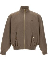 Drole de Monsieur - Logo-Embroidered Elasticated Jacket - Lyst