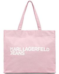 KARL LAGERFELD - Logo-Print Tote Bag - Lyst