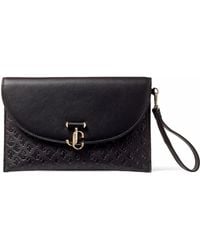 Jimmy Choo - Jc Logo Envelope Clutch Bag - Lyst