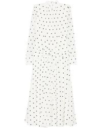 Alessandra Rich - Abito A Pois Con Cintura - Lyst