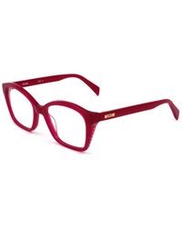 Moschino - Studded Square-Frame Glasses - Lyst