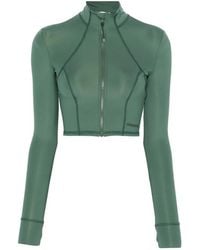 Patrizia Pepe - Exposed-Seam Zip-Up Jacket - Lyst