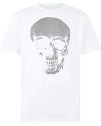 Philipp Plein - Round Neck T-Shirt Glitter Skull - Lyst