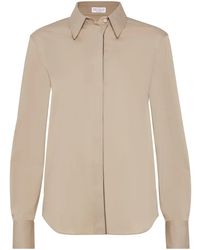 Brunello Cucinelli - ポプリン シャツ - Lyst
