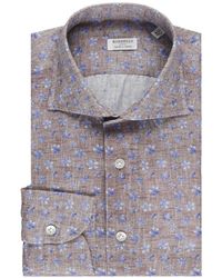 Borriello - Floral-Print Spread-Collar Shirt - Lyst