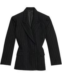 Isabel Marant - Pinstripe-Pattern Double-Breasted Blazer - Lyst