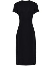 Jil Sander - Robe Mi-Longue Zippée À Manches Courtes Cady - Lyst