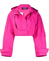 Kirin Synthetisch Cropped Trainingsjack in het Roze Dames Kleding voor voor Jacks voor Casual jacks 
