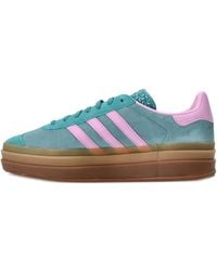 adidas - Gazelle 3-Stripes Platform Trainers - Lyst