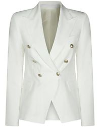 Tagliatore - Button Double-Breasted Blazer - Lyst