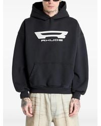 Rhude - Logo-Print Hoodie - Lyst