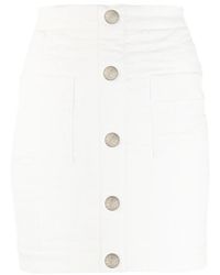Balmain - High Waist Mini-Rok - Lyst
