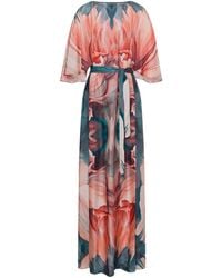 Alberta Ferretti - Vestido de seda - Lyst