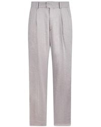 Roberto Cavalli - Elegant Linen Trousers - Lyst