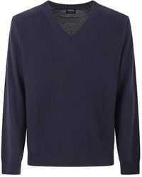 ZEGNA - V-Neck Sweater - Lyst