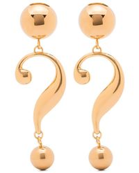 Moschino - Question Mark-shaped Clip-on Earrings - Lyst