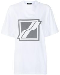 we11done - T-Shirt mit Logo-Print - Lyst