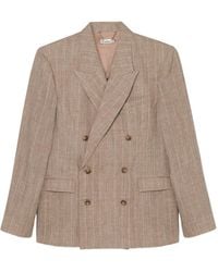 Jonathan Simkhai - Lucas Striped Double-Breasted Blazer - Lyst