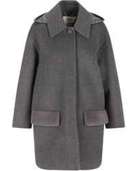 Fendi - Hooded Flap-Pocket Coat - Lyst