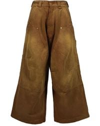 Willy Chavarria - Cotton Wide-Leg Trousers - Lyst