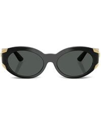 Versace - Medusa Zonnebril Met Rond Montuur - Lyst