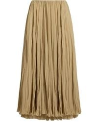 Ralph Lauren - Pleated Midi Skirt - Lyst
