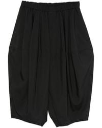 COMME DES GARÇON BLACK - Elasticated-Waistband Drop-Crotch Trousers - Lyst
