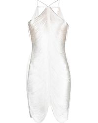 Cult Gaia - Neckholder-Kleid Mit Fransen - Lyst
