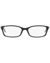 Burberry - Eckige Brille Mit Logo-Schild - Lyst