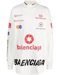 Balenciaga - T-shirt Met Lange Mouwen - Lyst