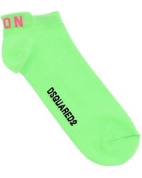 DSquared² - Icon Logo-Print Socks - Lyst