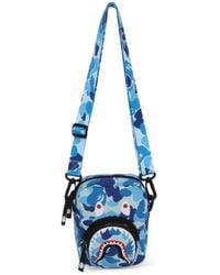 A Bathing Ape - Abc Camo Shark Messenger Bag - Lyst