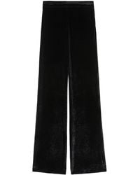 Jil Sander - Wide-leg Velvet Trousers - Women's - Elastane/viscose/polyamide - Lyst