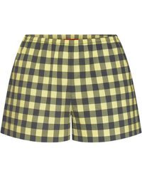 Simon Miller - Syd Gingham Mini Shorts - Lyst