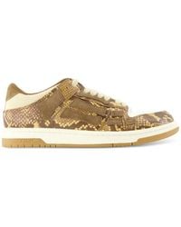 Amiri - Printed Python Skel Top Low Sneakers - Lyst