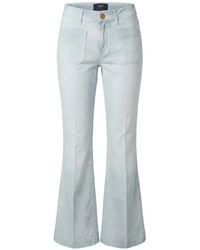 The Seafarer - Delphine Patch-Pocket Flared Jeans - Lyst