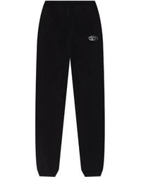 DIESEL - Cotton Sweatpants With Logo - Lyst