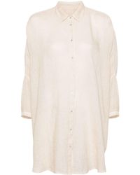 120% Lino - Classic-collar Linen Shirt - Lyst