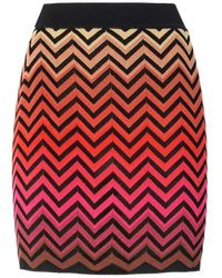 Missoni - Zigzag-Pattern Degradé Mini Skirt - Lyst