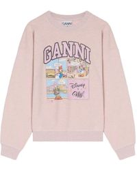 Ganni - X Disney Comic-Print Sweatshirt - Lyst