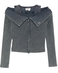 Musium Div. - Logo-Appliqué Layered Top - Lyst