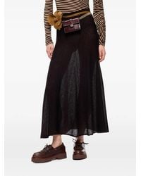 Pinko - Long Flared Skirt - Lyst