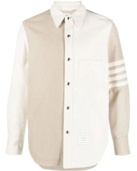 Thom Browne - 4bar パッチワーク デニムシャツ - Lyst