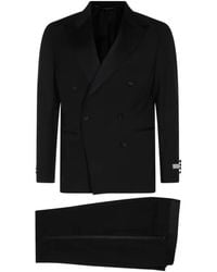 Canali - Double-Breasted Peak-Lapel Suit - Lyst