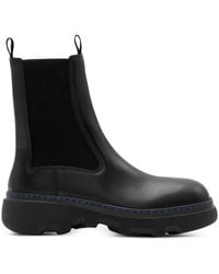 Burberry - Gabriel Leather Chelsea Boots - Lyst