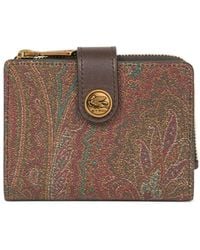 Etro - Arnica Wallet With Pegaso Detail - Lyst