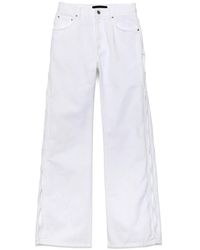 Purple Brand - Cut-Out Wide-Leg Jeans - Lyst