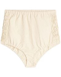 Dries Van Noten - Striped Micro Shorts - Lyst