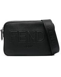 Fendi - Embossed-logo Shoulder Bag - Lyst
