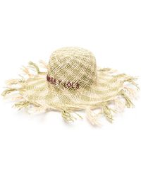 Bimba Y Lola - Checked Interwoven Sun Hat - Lyst